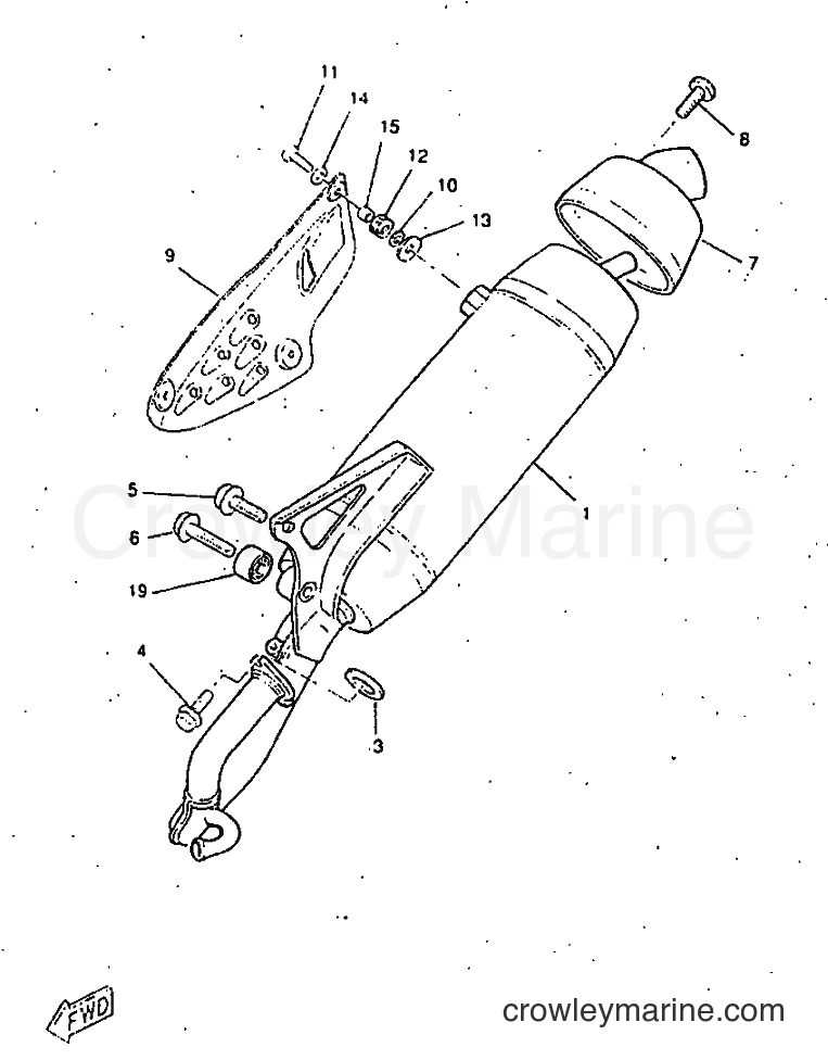 1998 Scooter CW50RSX - CW50RSX (5AY3) [999] - EXHAUST