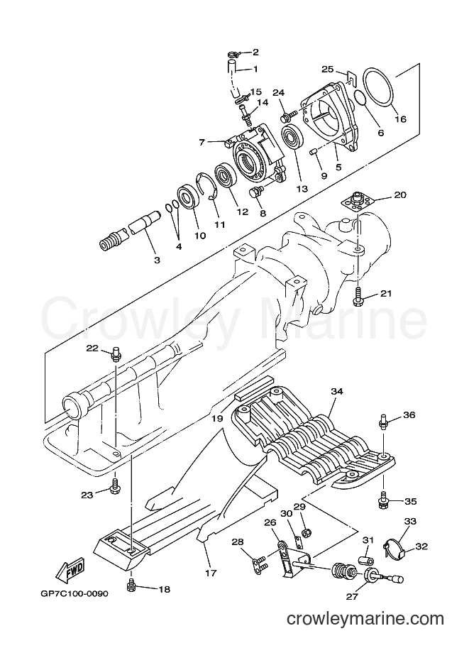 Yamaha Motors JET FOR GP760 (65V4) [03A] - JET UNIT 2
