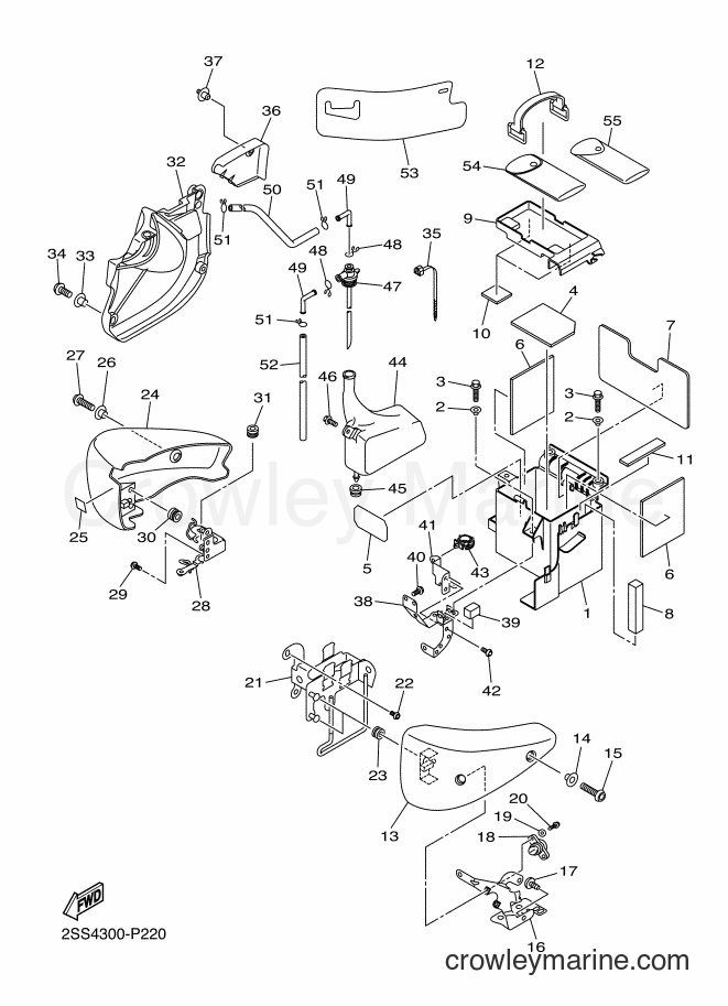Yamaha Motors XVS1300CU (2SS4) [010] - SIDE COVER