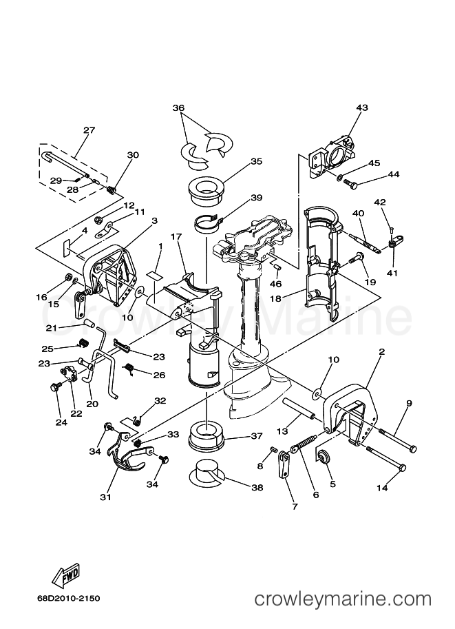 Yamaha Motors F4A (68D2) [030] - BRACKET