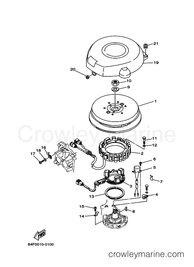 Yamaha Motors 200F (64E) [070] - GENERATOR