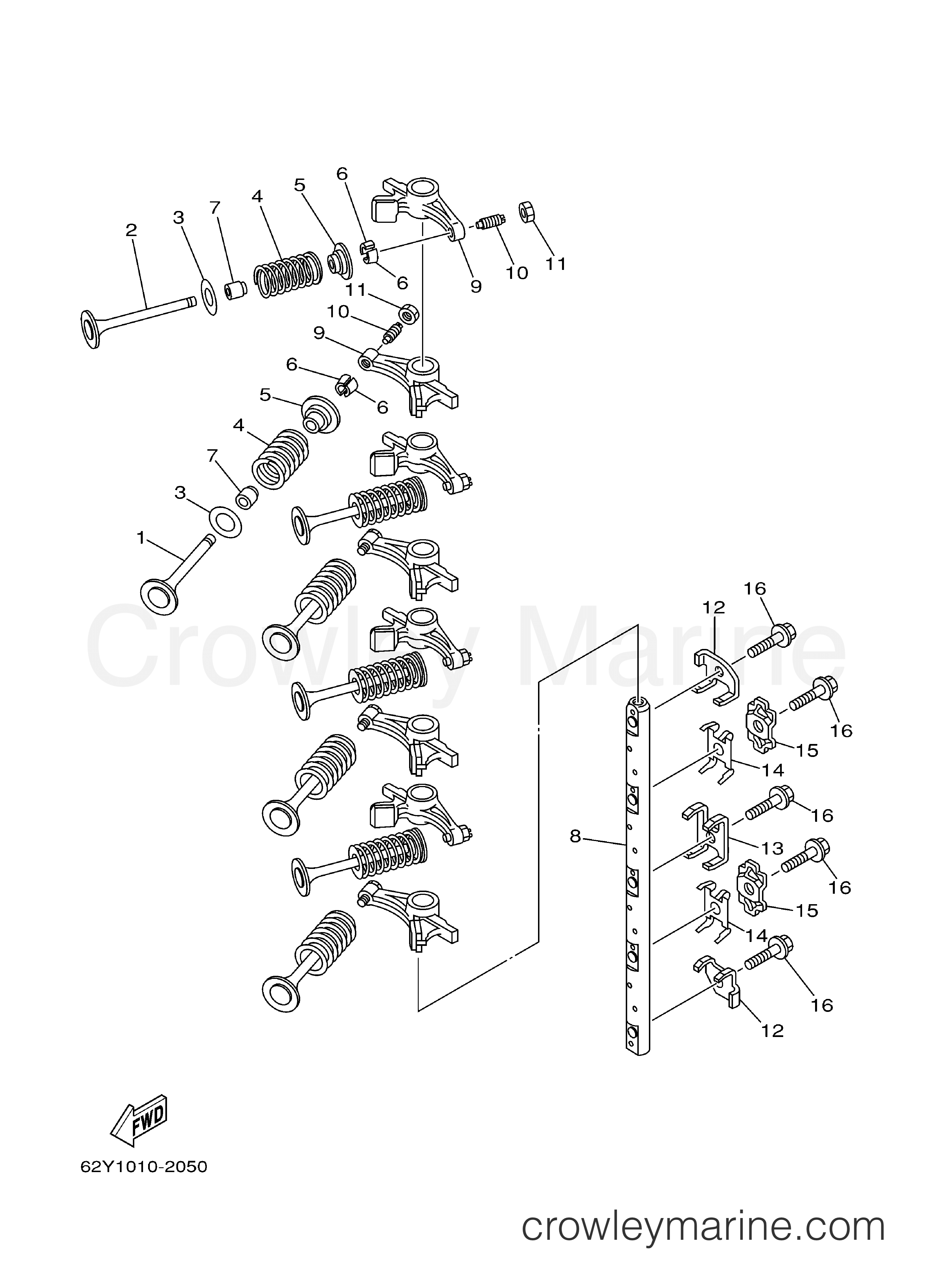 Yamaha Motors F50TJRB - VALVE