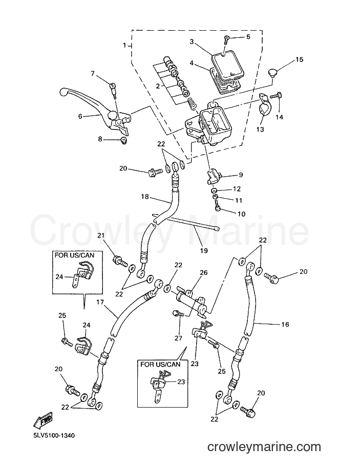 2002 Street Bike FZS1000 - FZS1000 (5LVD) [010] - FRONT MASTER CYLINDER