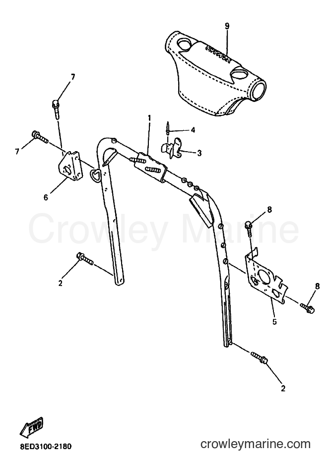 Yamaha Motors VX700LT (8ED3) [030] - STEERING GATE