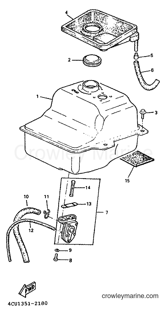 1992 Scooter YE50 - YE50 (4EE1) [999] - FUEL TANK