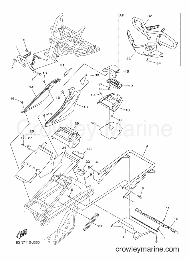 2014 Snowmobile RPZ50S - RPZ50S (8GNG) [010] - BUMPER