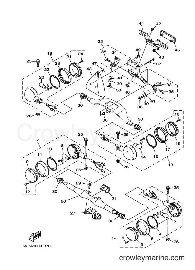 Yamaha Motors XV1700AT (5VPG) [020] - FLASHER LIGHT