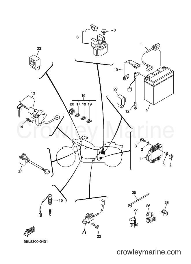 Yamaha Motors XVS1100A (5KSG) [040] - ELECTRICAL 2