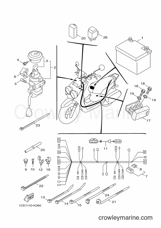 Yamaha Motors YW50F (1CD2) [010] - ELECTRICAL 2