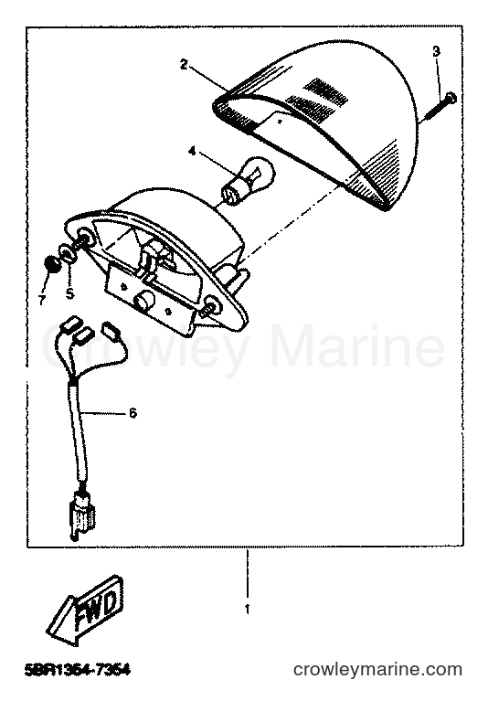 2001 Scooter YQ50 - YQ50 (5PU1) [020] - TAILLIGHT