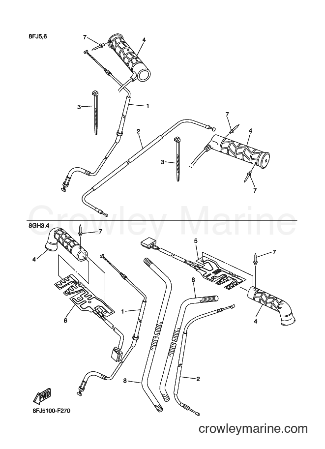 Yamaha Motors RS10RS (8GH3) [020] - CONTROL CABLE