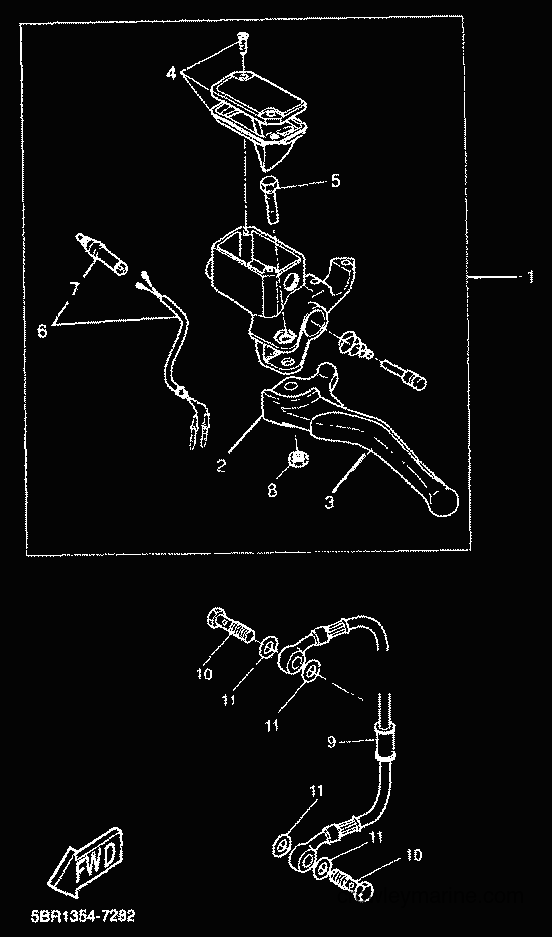 2000 Scooter YQ50L - YQ50L (5KH7) [010] - REAR MASTER CYLINDER