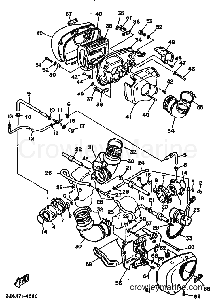 1994 Cruiser XV1100 - XV1100 (3JKJ) [010] - INTAKE