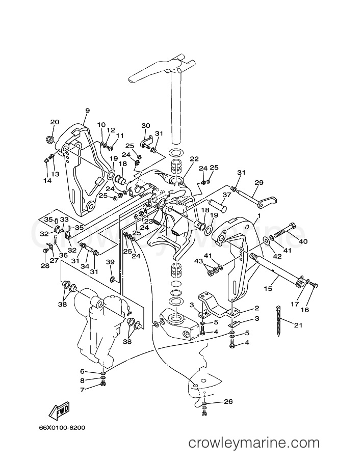 Yamaha Motors 225GETOL (66K2) [030] - BRACKET 1