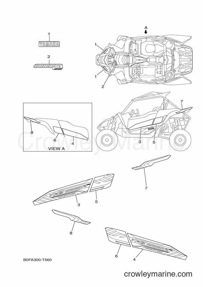 Yamaha Motors YXZ1000ET (B0FA) [010] - GRAPHICS