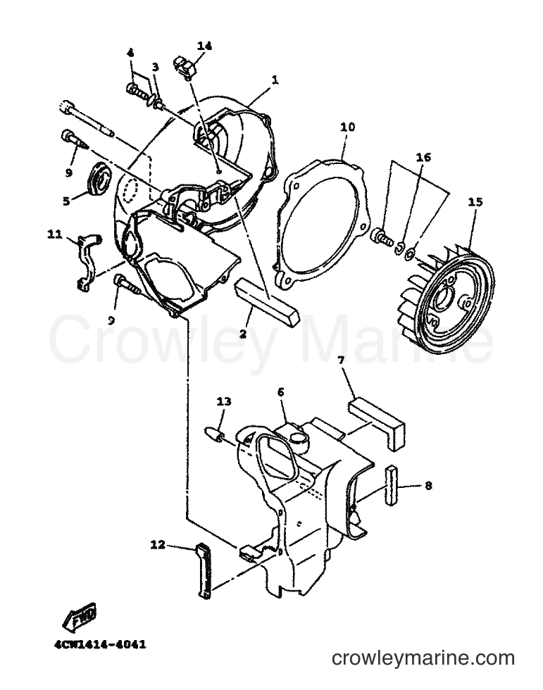 1999 Scooter XC125TR - XC125TR (4THF) [010] - AIR SHROUD & FAN