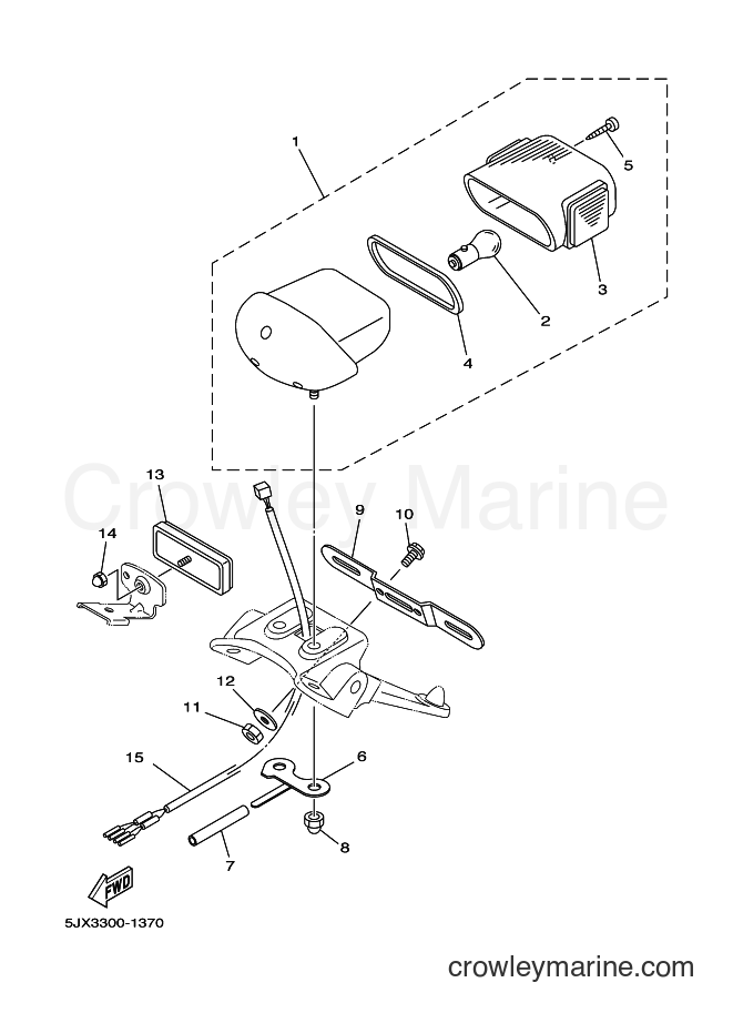 Yamaha Motors XVS125 (5JX7) [040] - TAILLIGHT