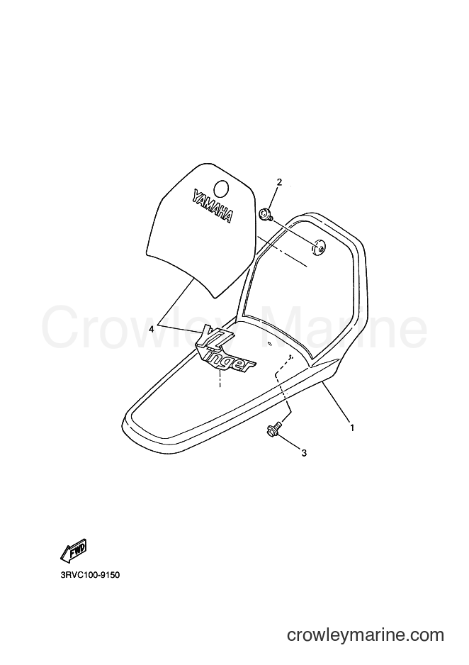 2000 Dirt Bike PW80 - PW80 (4BCA) [080] - FRONT FENDER
