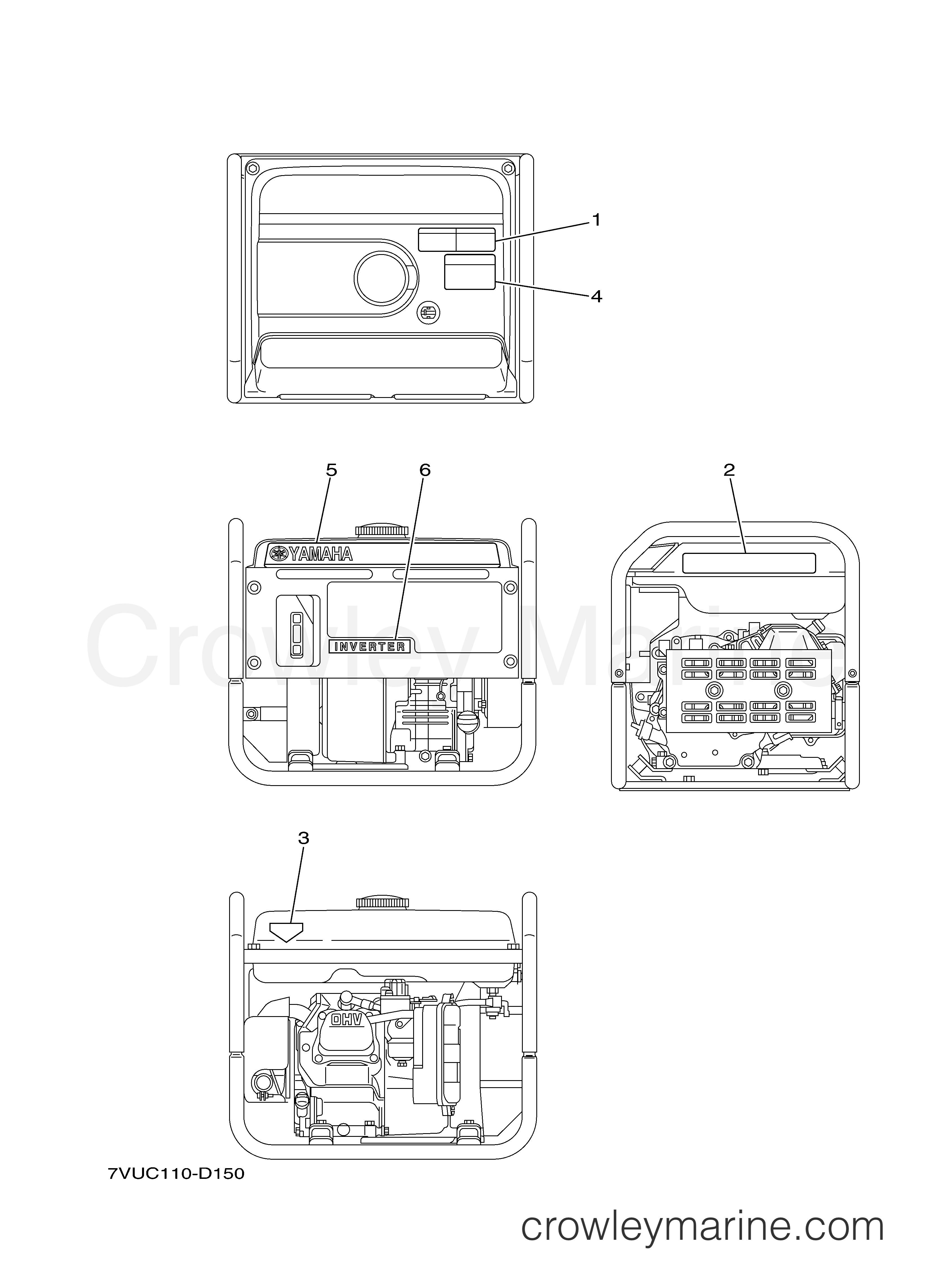 Yamaha Motors YG2800IH - LABELS