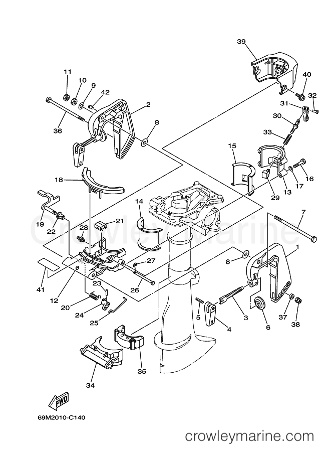 Yamaha Motors F2AMHS (6S76) [100] - BRACKET