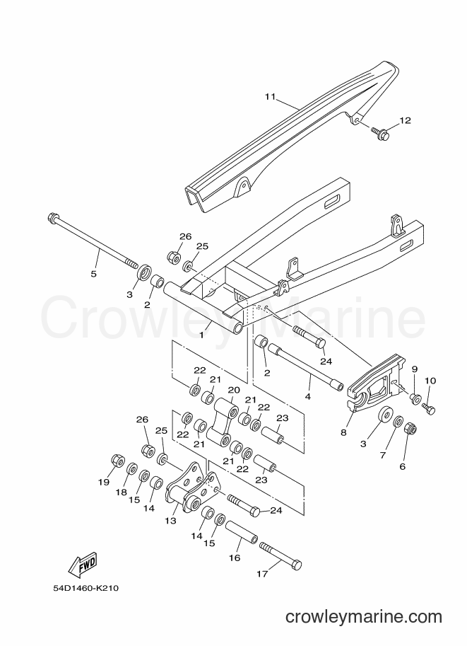 2013 Street Bike SX-4 - SX-4 (54D3) [010] - REAR ARM