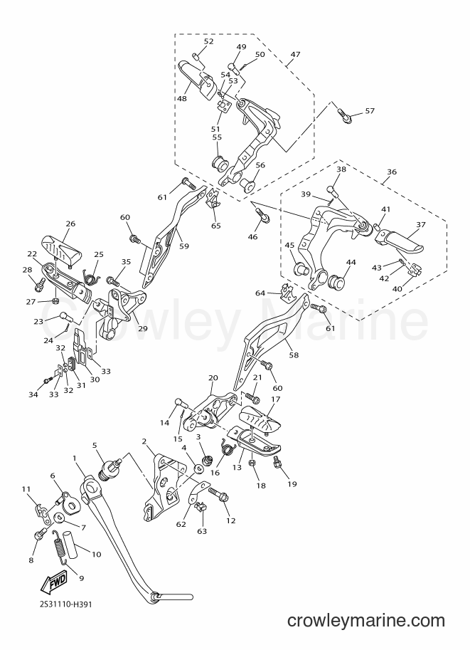 Yamaha Motors VMX17 (2CEL) [010] - STAND & FOOTREST