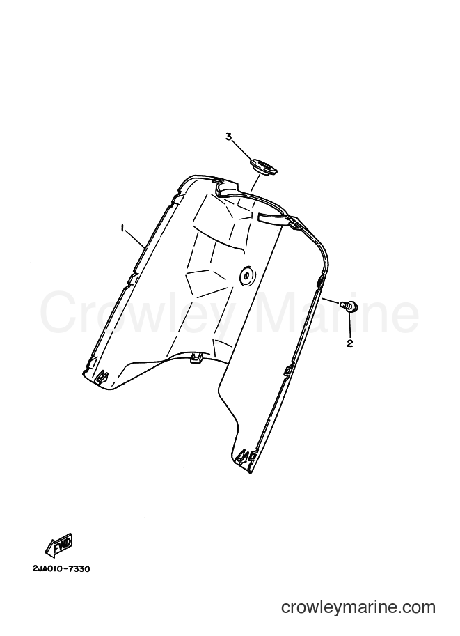 1990 Scooter CG50E - CG50E (2YT3) [010] - LEG SHIELD