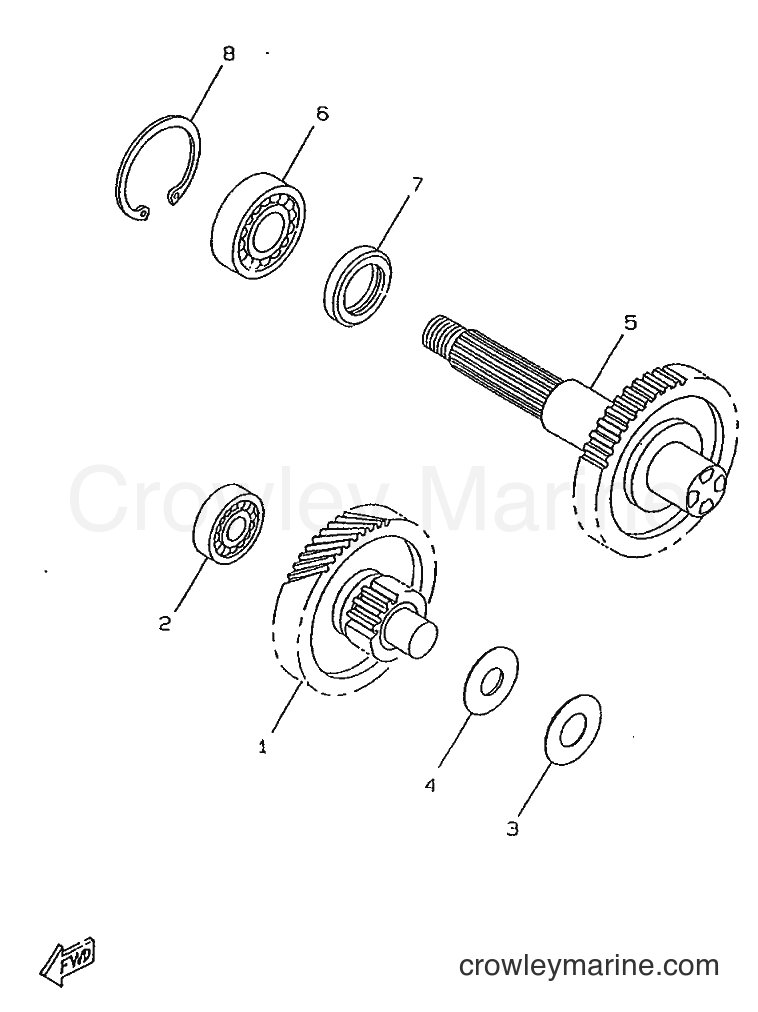 1996 Scooter CW50RSP - CW50RSP (4UR1) [999] - TRANSMISSION