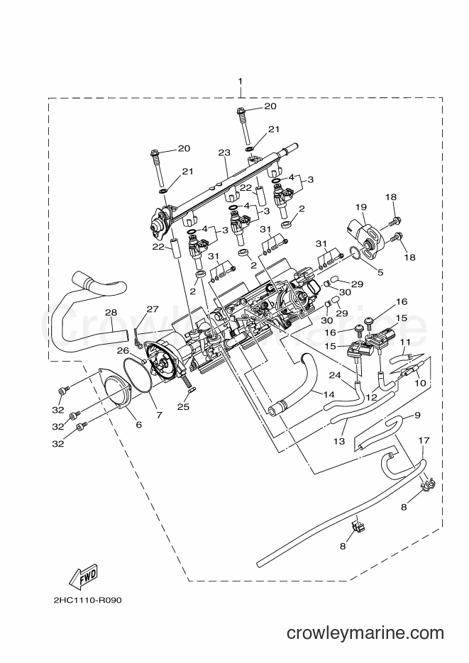 2017 ATV YXZ1000E - YXZ1000E (2HCB) [010] - THROTTLE BODY ASSY 1