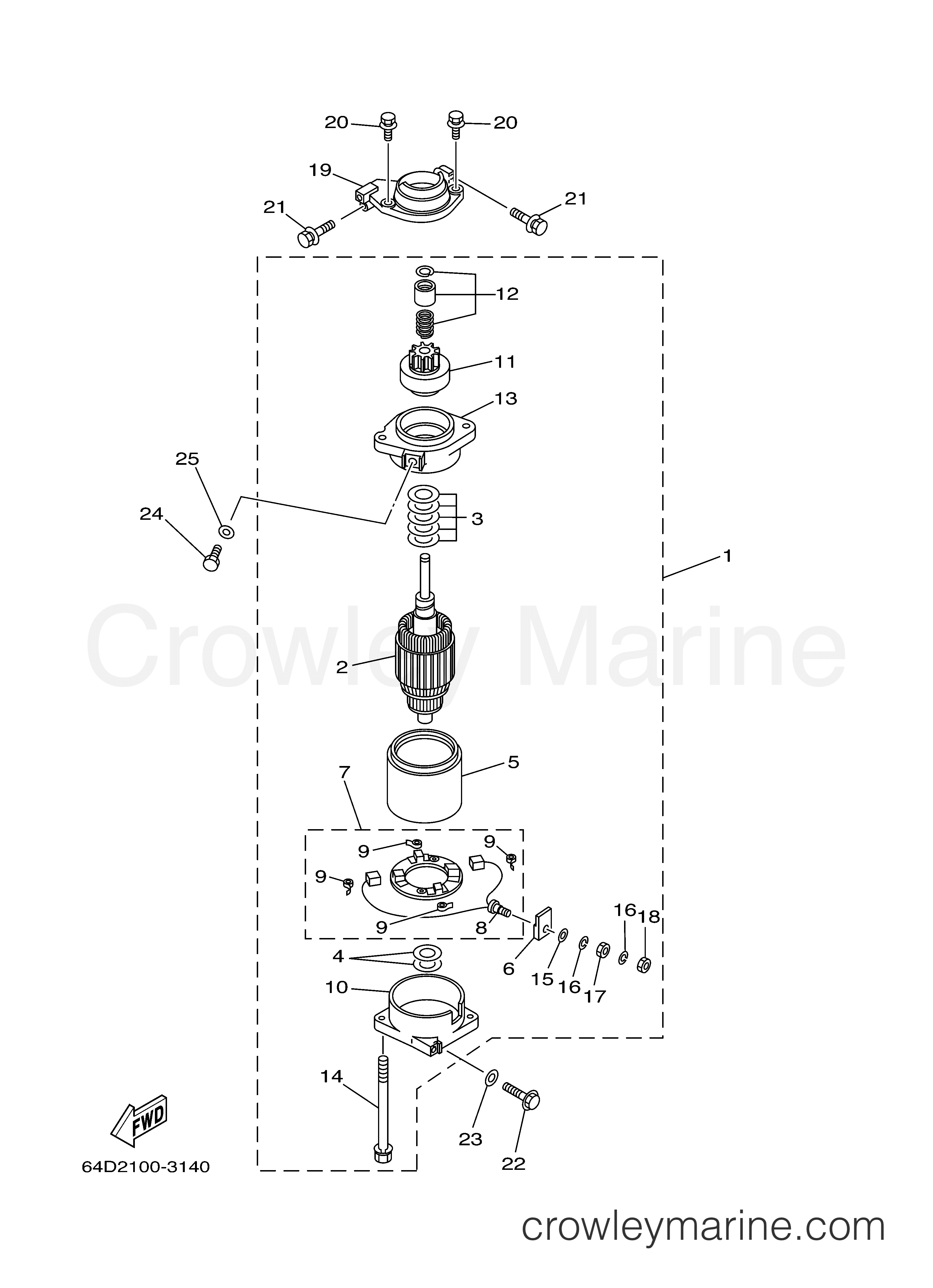 Yamaha Motors 150TXRB - STARTING MOTOR