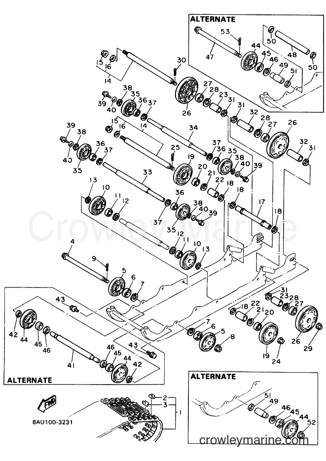 1994 Snowmobile VK540E - VK540E (8AC1) [020] - TRACK SUSPENSION 1