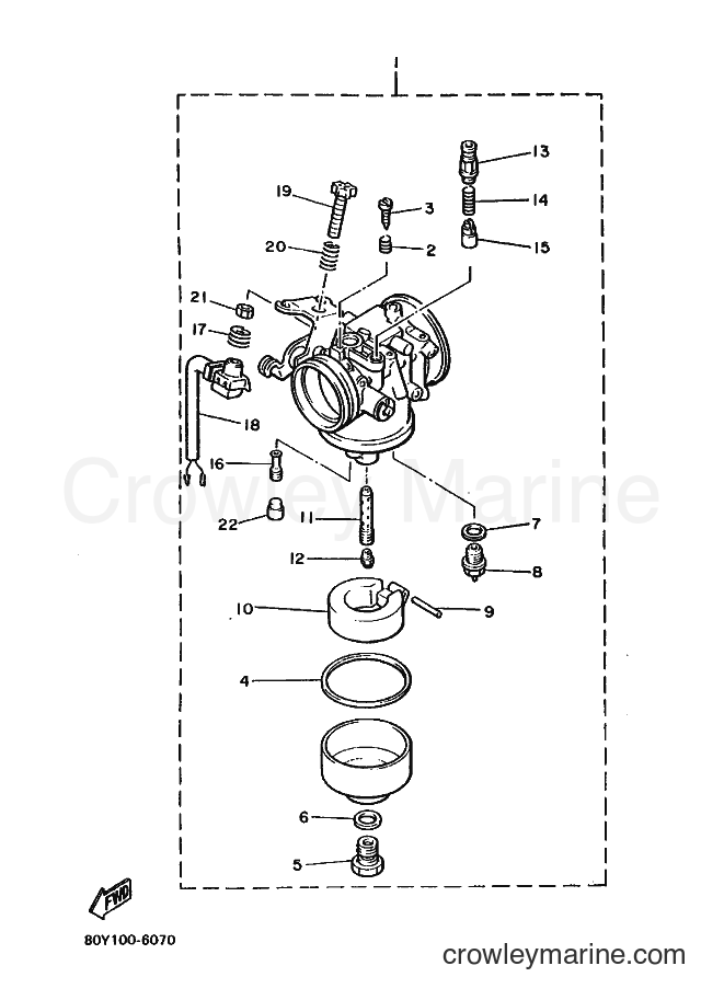 1988 Snowmobile EC340 - EC340 (84H0) [010] - CARBURETOR