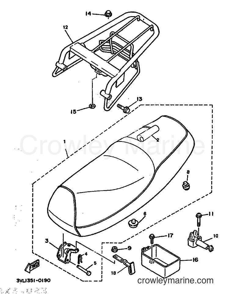 1992 Scooter CW65 - CW65 (4GP1) [999] - SEAT & CARRIER