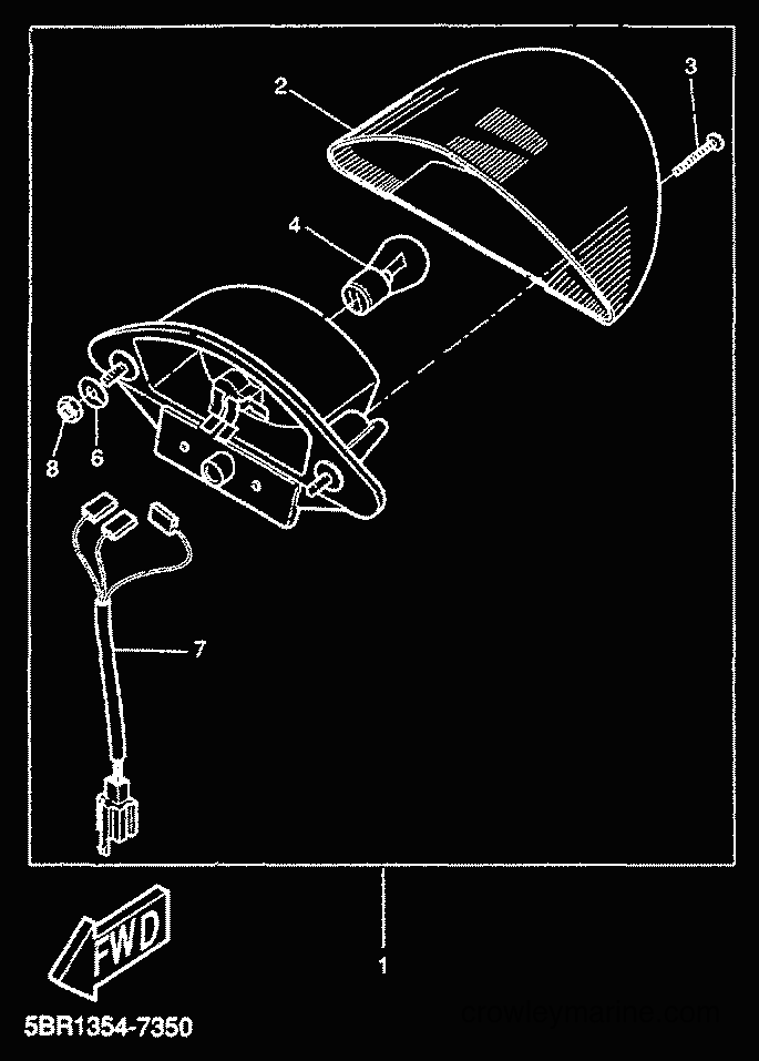 1999 Scooter YQ50L - YQ50L (5HED) [010] - LUZ DE COLA