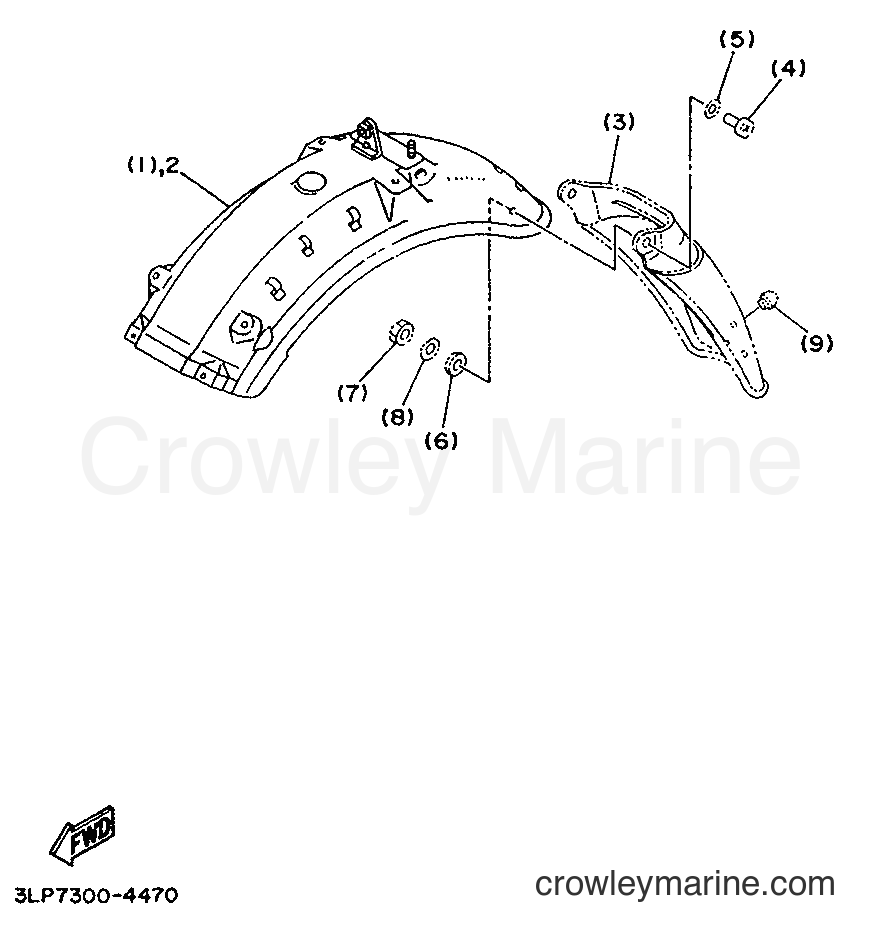 1996 Cruiser XV1100 - XV1100 (3EF7) [010] - ALTERNATE FOR CHASSIS