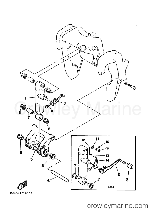 Yamaha Motors E60HE (6K5) [010] - BRACKET 2
