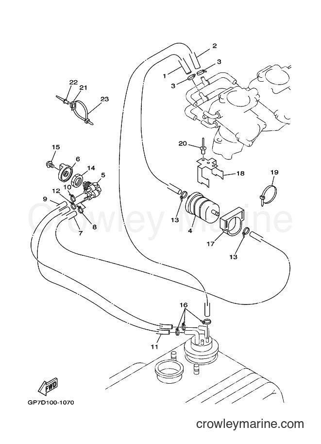 Yamaha Motors JET FOR GP760 (65VB) [010] - FUEL
