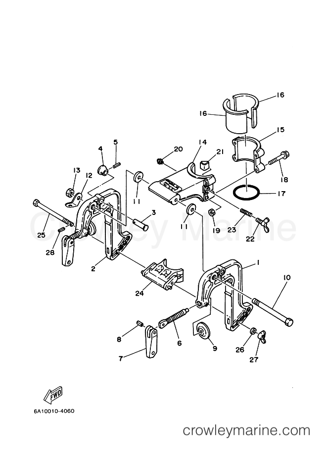 Yamaha Motors 2C (6F86) [020] - BRACKET