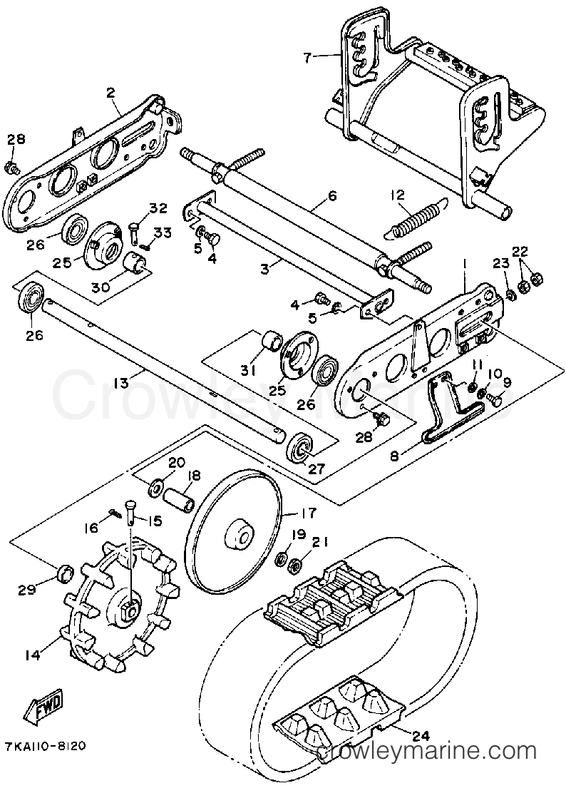 Yamaha Motors YS828TM - TRACK SUSPENSION 1