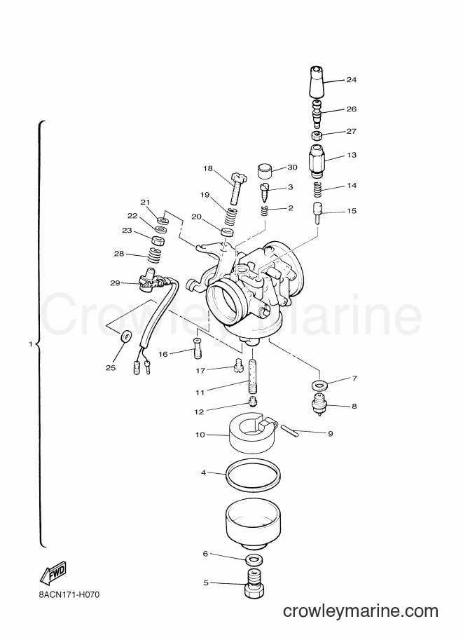 2011 Snowmobile VK540E - VK540E (8ACU) [030] - CARBURETOR