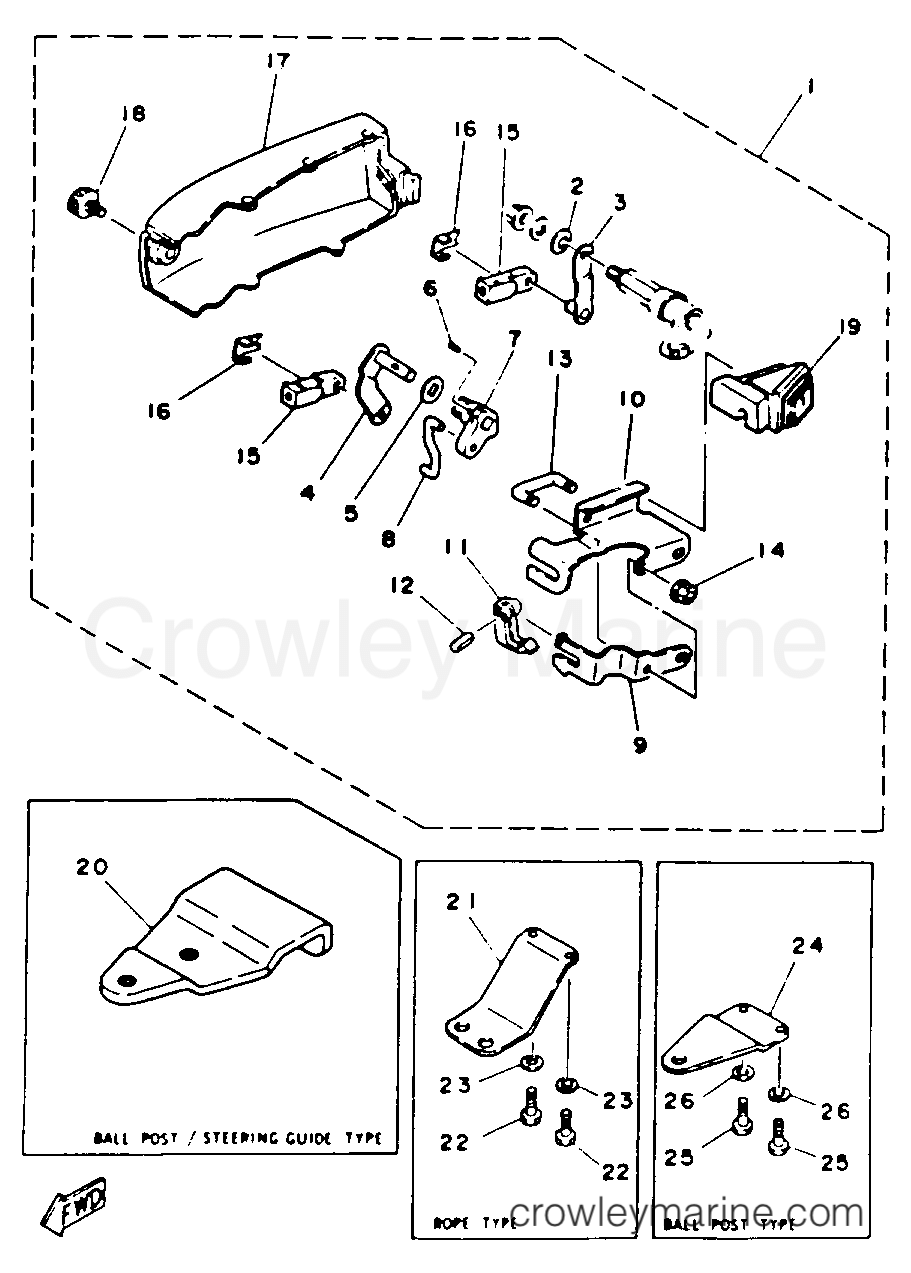 Yamaha Motors 30MSHR - REMOTE CONTROL ATTACHMENT