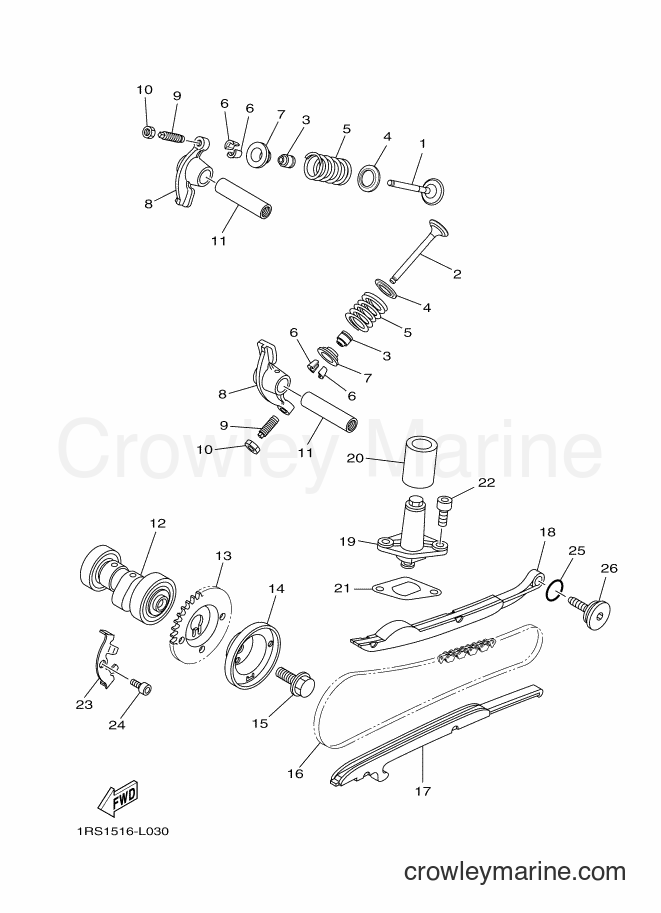 2014 Scooter XC100E - XC100E (1RS2) [010] - CAMSHAFT & CHAIN