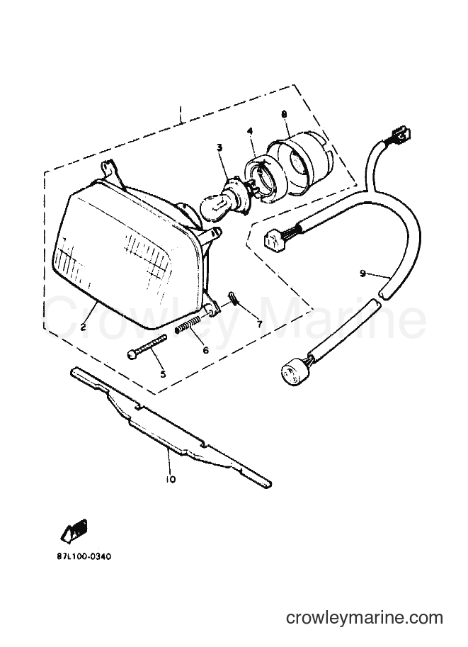 Yamaha Motors ET400TR (87L1) [010] - HEADLIGHT