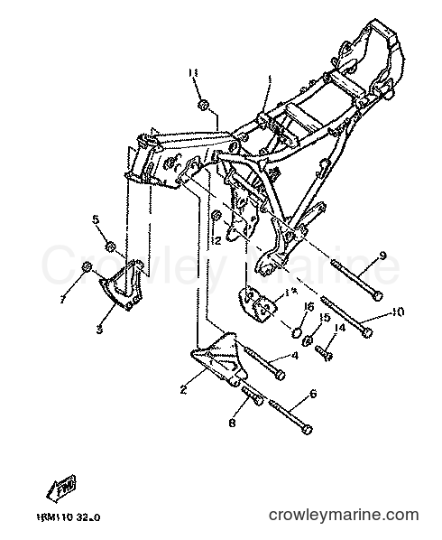 1982 Street Bike XS400 - XS400 (12E) [999] - FRAME