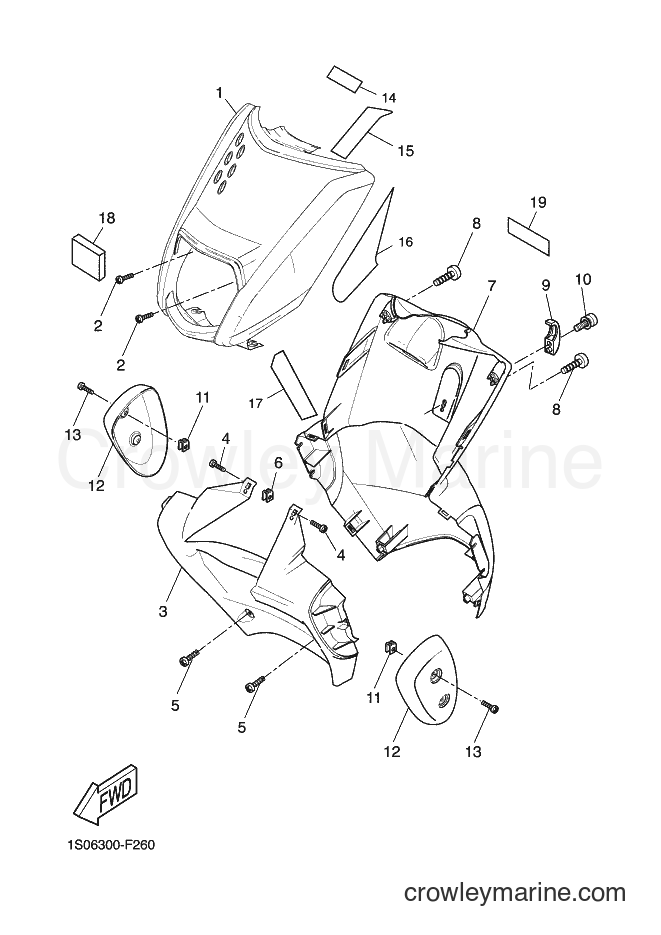 2007 Scooter EW50N - EW50N (1S06) [040] - LEG SHIELD