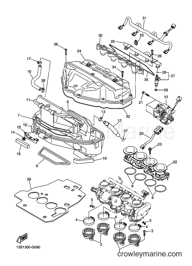 2008 Sport Bike YZF-R6 - YZF-R6 (13S9) [010] - INTAKE