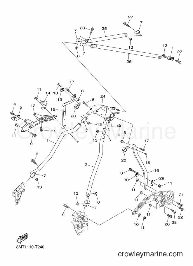 Yamaha Motors SRS10ML53 (8MS2) [010] - STEERING GATE