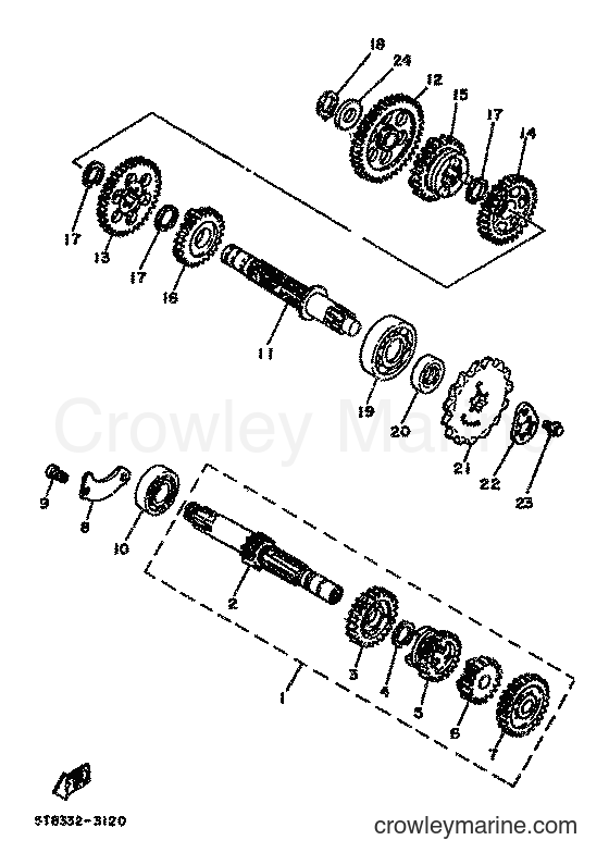 1983 Scooter DT80MX - DT80MX (36N) [999] - TRANSMISSION