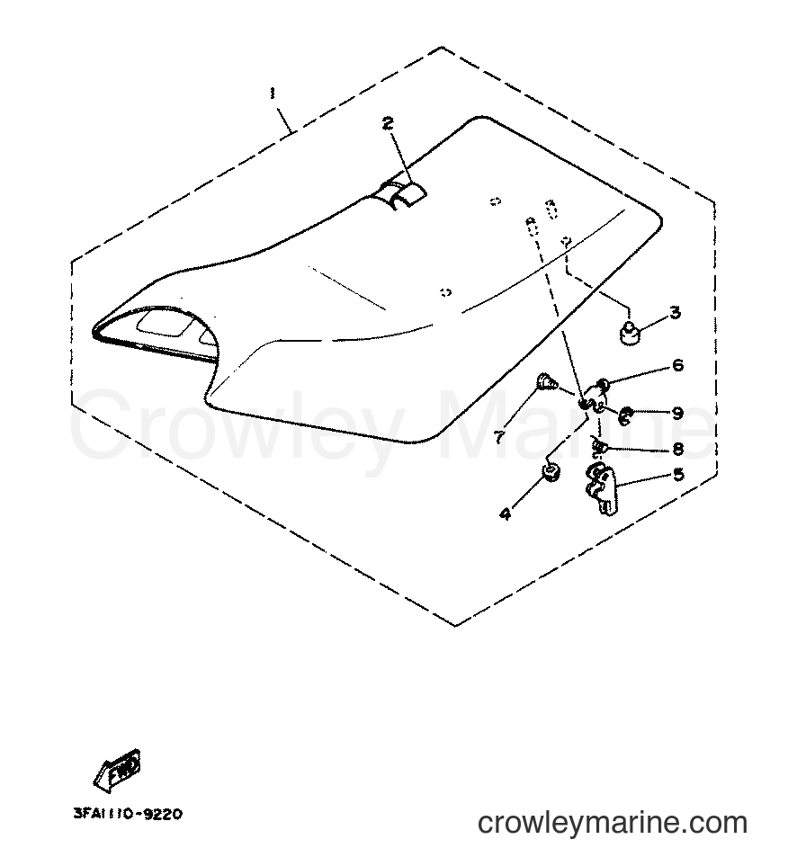 Yamaha Motors YFA1 (3FA4) [010] - SEAT