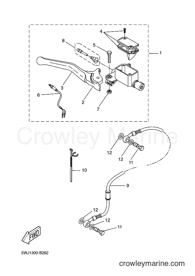 Yamaha Motors YQ50L (3C6L) [010] - FRONT MASTER CYLINDER